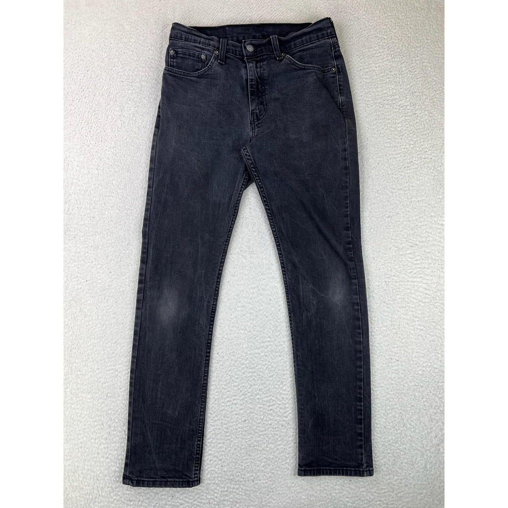 Levis 511 Jeans Mens 32x32 Gray Slim Tapered Stretch Denim Charcoal Wash